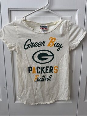 Green Bag Packers Kids Cream T-Shirt - size M